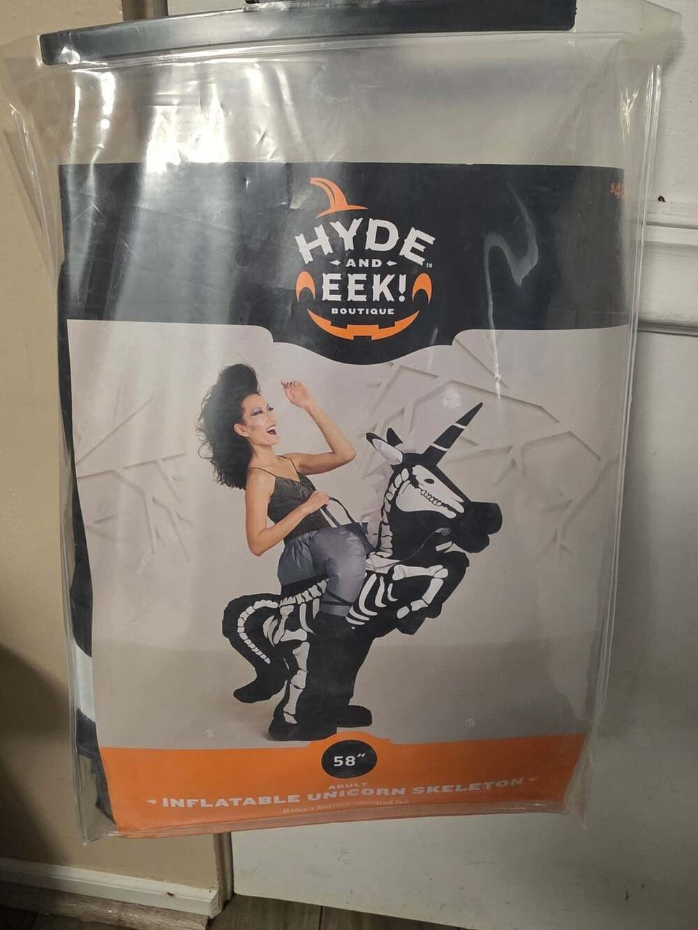 Hyde and Eek Boutique Inflatable Skeleton Unicorn 58 Inch Adult